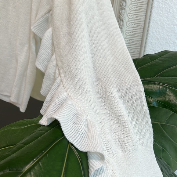 John + Jenn Ruffle Sweater Top - Picture 3 of 5